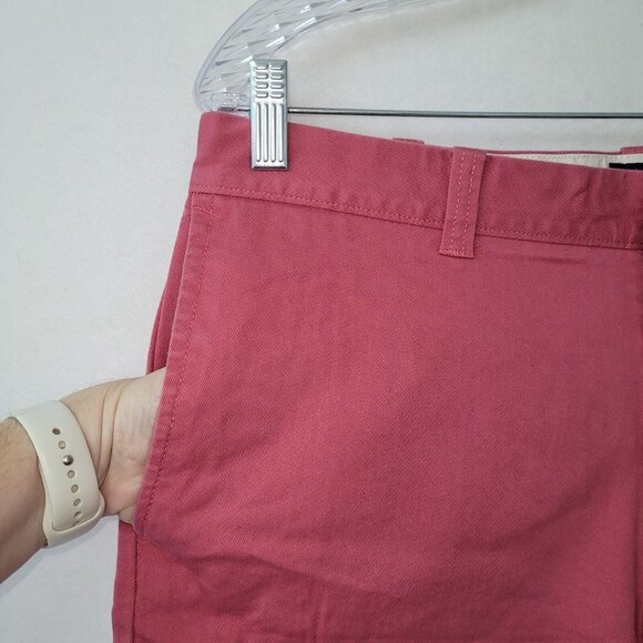 J Crew Shorts Mens 33 Red 9" Flat Front Golf Preppy Beach‎ Classic Style H5020 - Picture 2 of 12